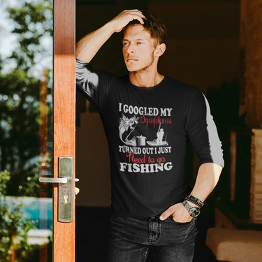 Fishing Symptoms Men Long Sleeve Shirt
